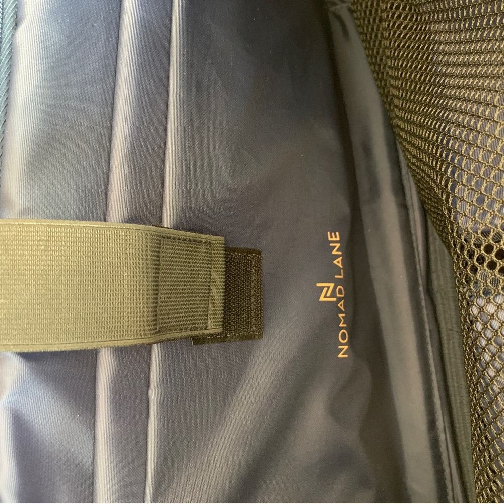 Black Travel Bag with Structured Design and Metal Feet - Picture 6 of 16